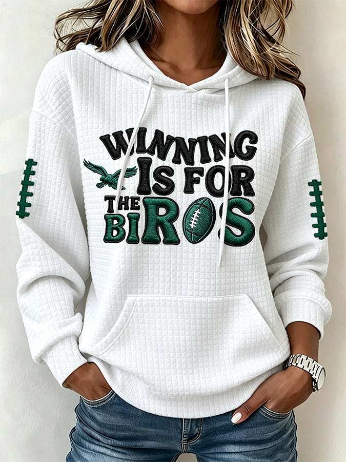 Women's Football Print Sweatshirt
