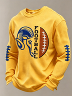 Men'S Football Printed Waffle T-Shirt
