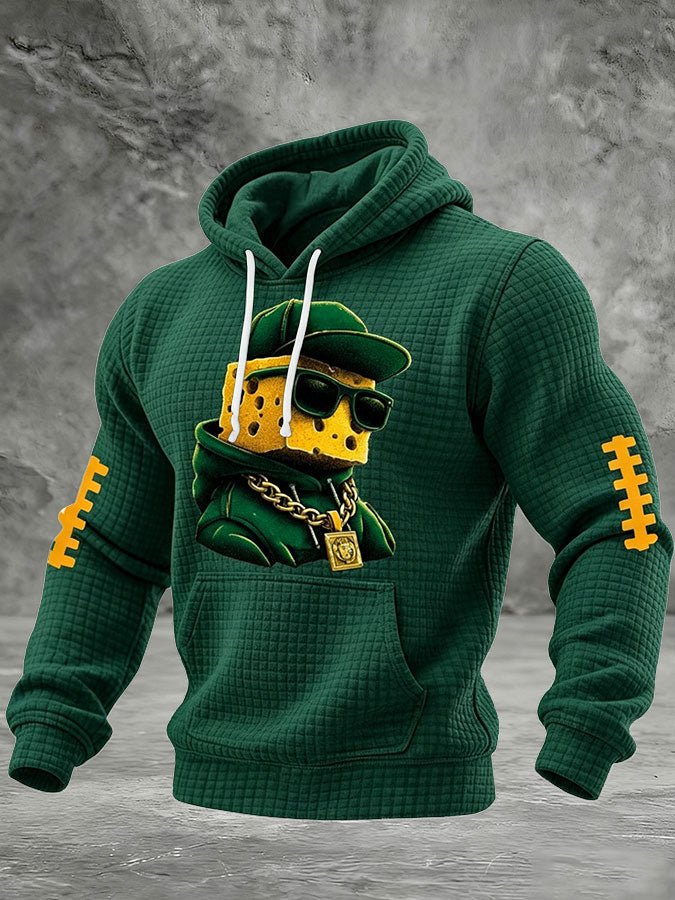 Men'S Football Printed Casual Hoodie