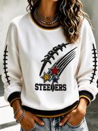 Women'S Football Print Sweatshirt