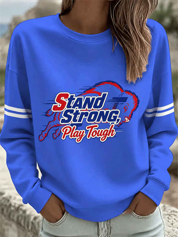 Women's Stand Strong Play Tough Football Top