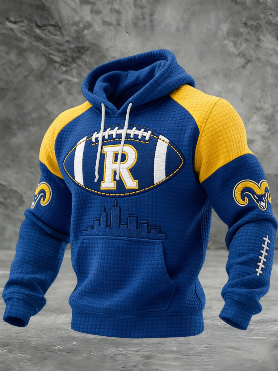Men'S Football Game Printed Casual Hoodie