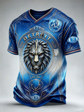 Men'S Football Fan Printed T-Shirt