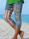 Women's casual printed anniversary leggings