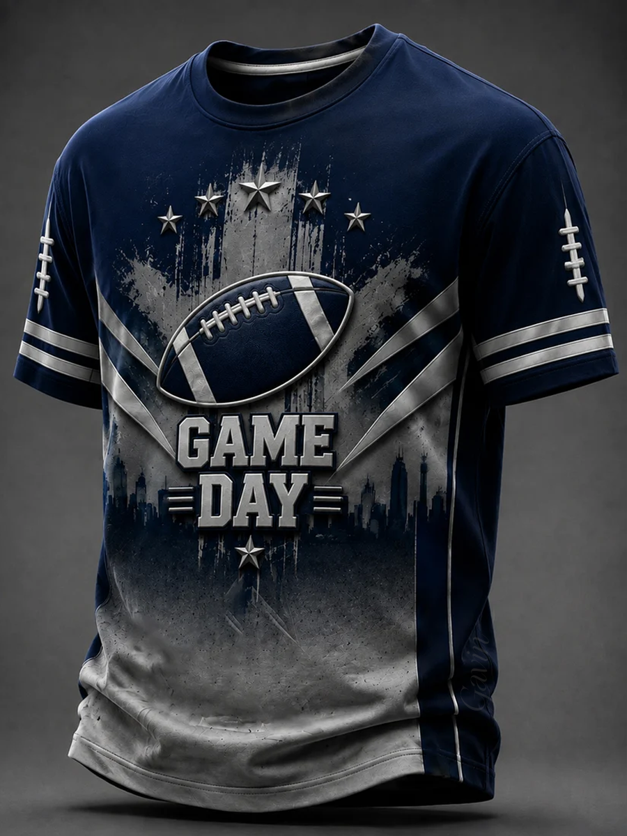 Men'S Dallas Cowboys Football Printed T-Shirt