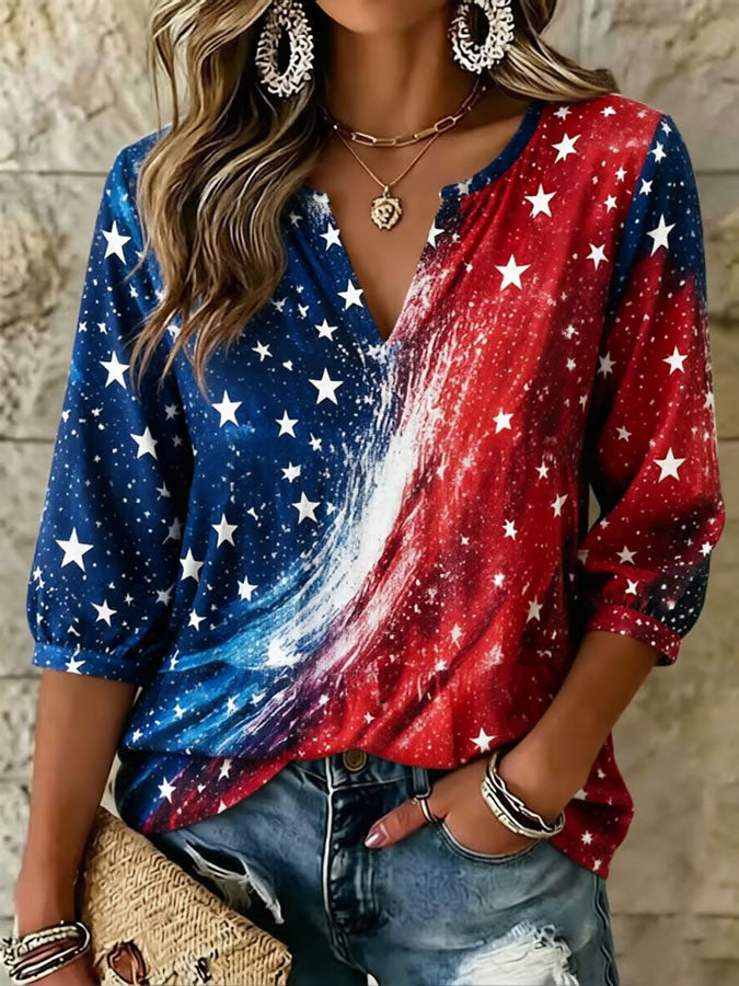Women's 250th Anniversary Printed Casual Top