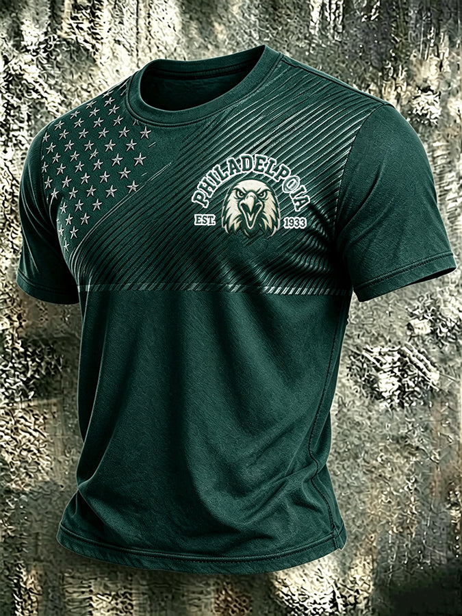 Men's Football Printed Short-Sleeve T-Shirt