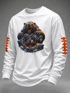 Men's Football Printed Waffle T-shirt