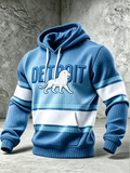 Men's Football Printed Casual Hoodie