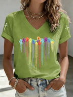 Women's Retro Horse Print T-shirt