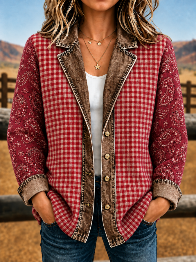 Women Vintage Western Style Jacket