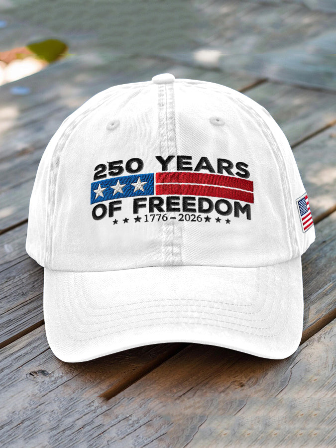 Unisex USA Anniversary Celebration FREEDOM Print Hat