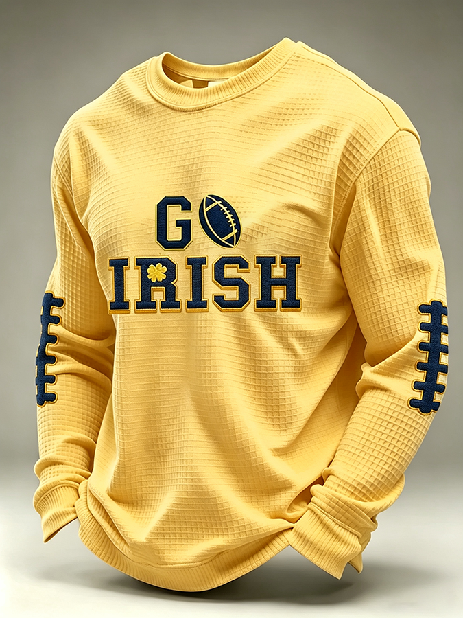 Men'S Rugby Printed Waffle T-Shirt