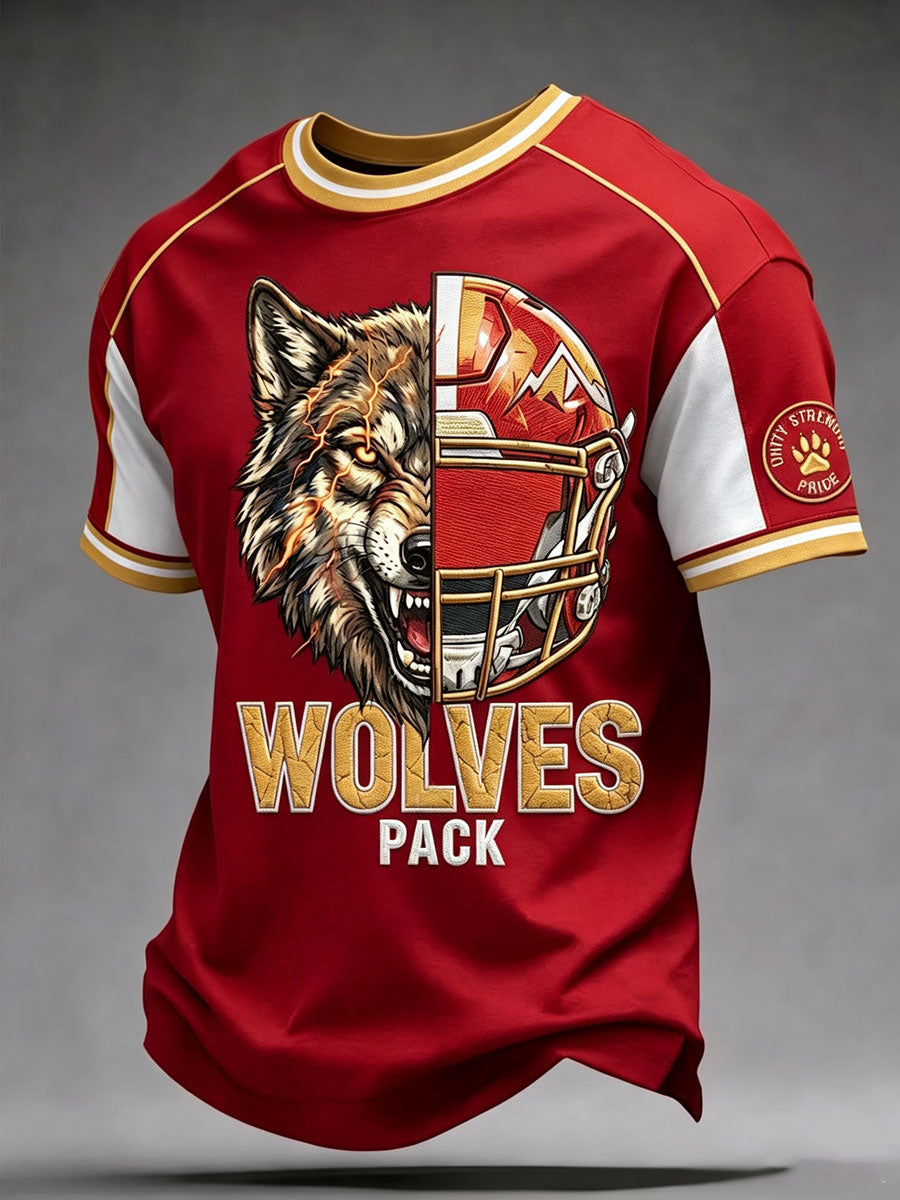 Men'S Football Fan Printed T-Shirt