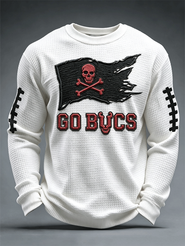 Men's Football print waffle T-shirt