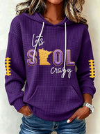Women's Football Print Sweatshirt