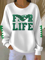 Women'S Football Print Casual Sweatshirt