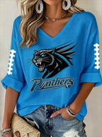 Women's Go Football Waffle Top