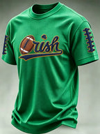 Men's University Football Print Waffle T-shirt