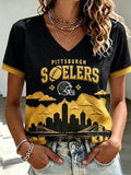 Women'S Football Print Short-Sleeve T-Shirt
