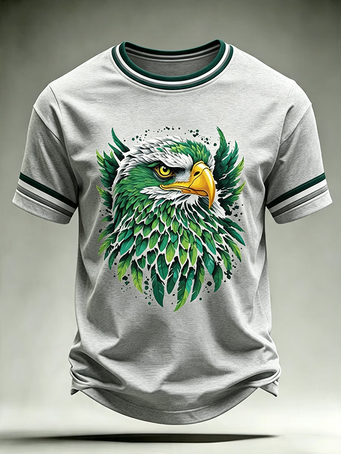 Men's Football Print Short Sleeve T-Shirt