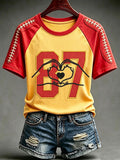 Ladies' Football Fan Casual T-Shirt