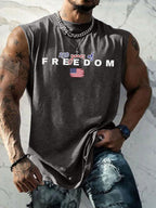 Men'S Sleeveless Casual Cotton And Linen T-Shirt