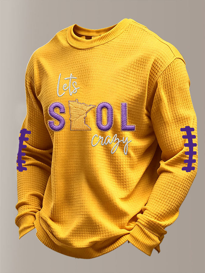 Men'S Football  Printed Waffle T-Shirt