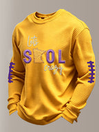 Men'S Football  Printed Waffle T-Shirt
