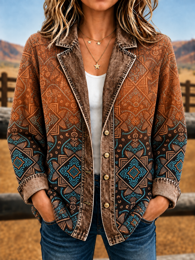 Women Vintage Western Style Jacket