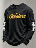 Men'S Football Printed Waffle T-Shirt