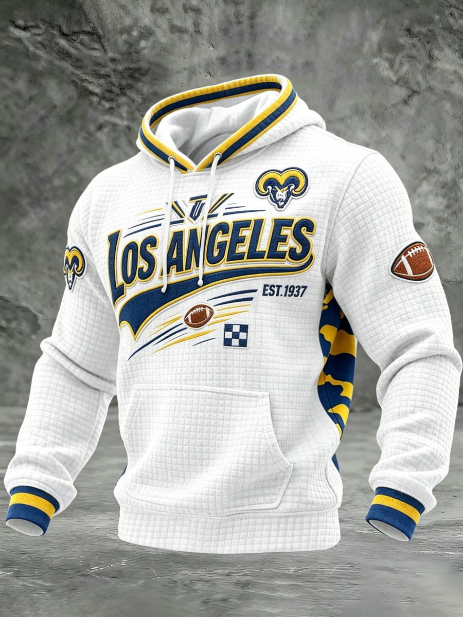 Men'S Football Game Printed Casual Hoodie