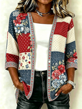 Women'S Rhinestone Citi Art Casual Cardigan