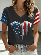 Women'S 250Th Anniversary Independence Day Printed T-Shirt
