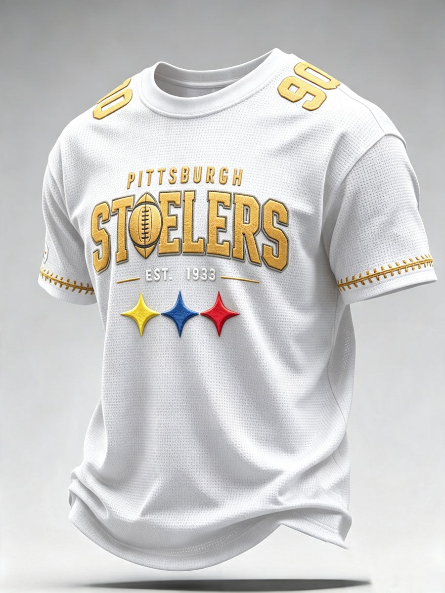 Men'S Football Fan Waffle T-Shirt