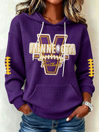 Women's Football Print Sweatshirt