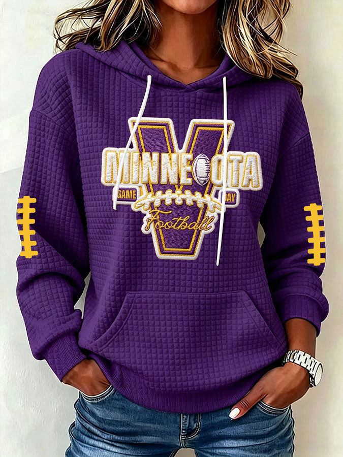 Women's Football Print Sweatshirt