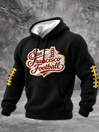 Men'S Football Printed Casual Hoodie