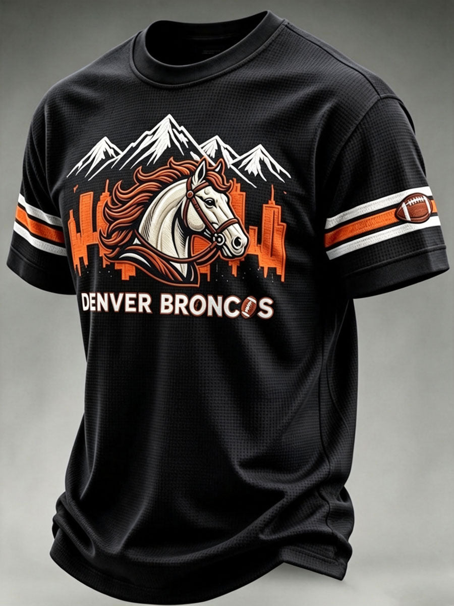Men'S Football Fan Waffle T-Shirt