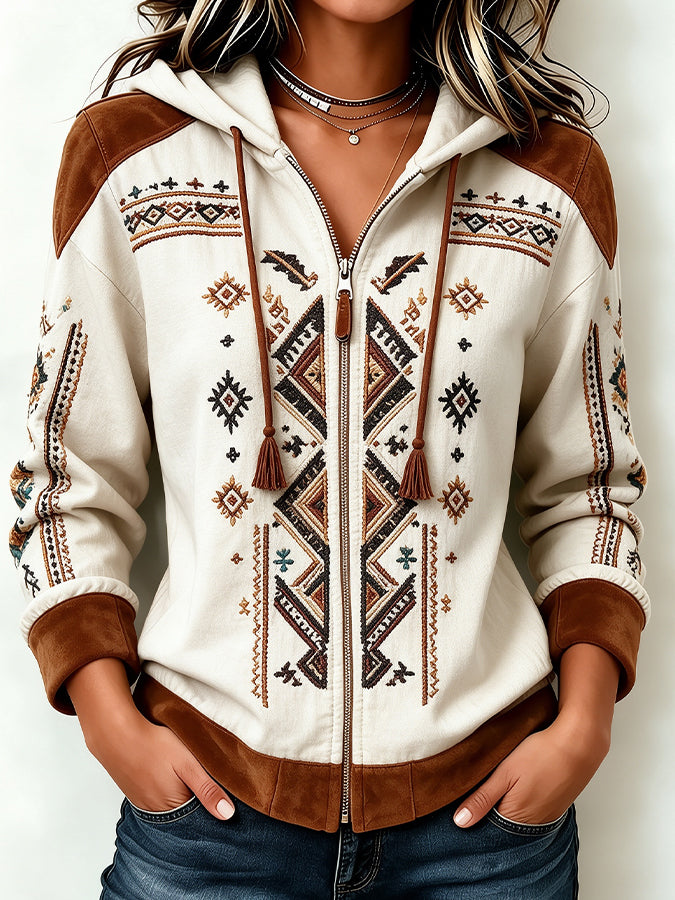 Women'S Ethnic Pattern Printed Casual Top