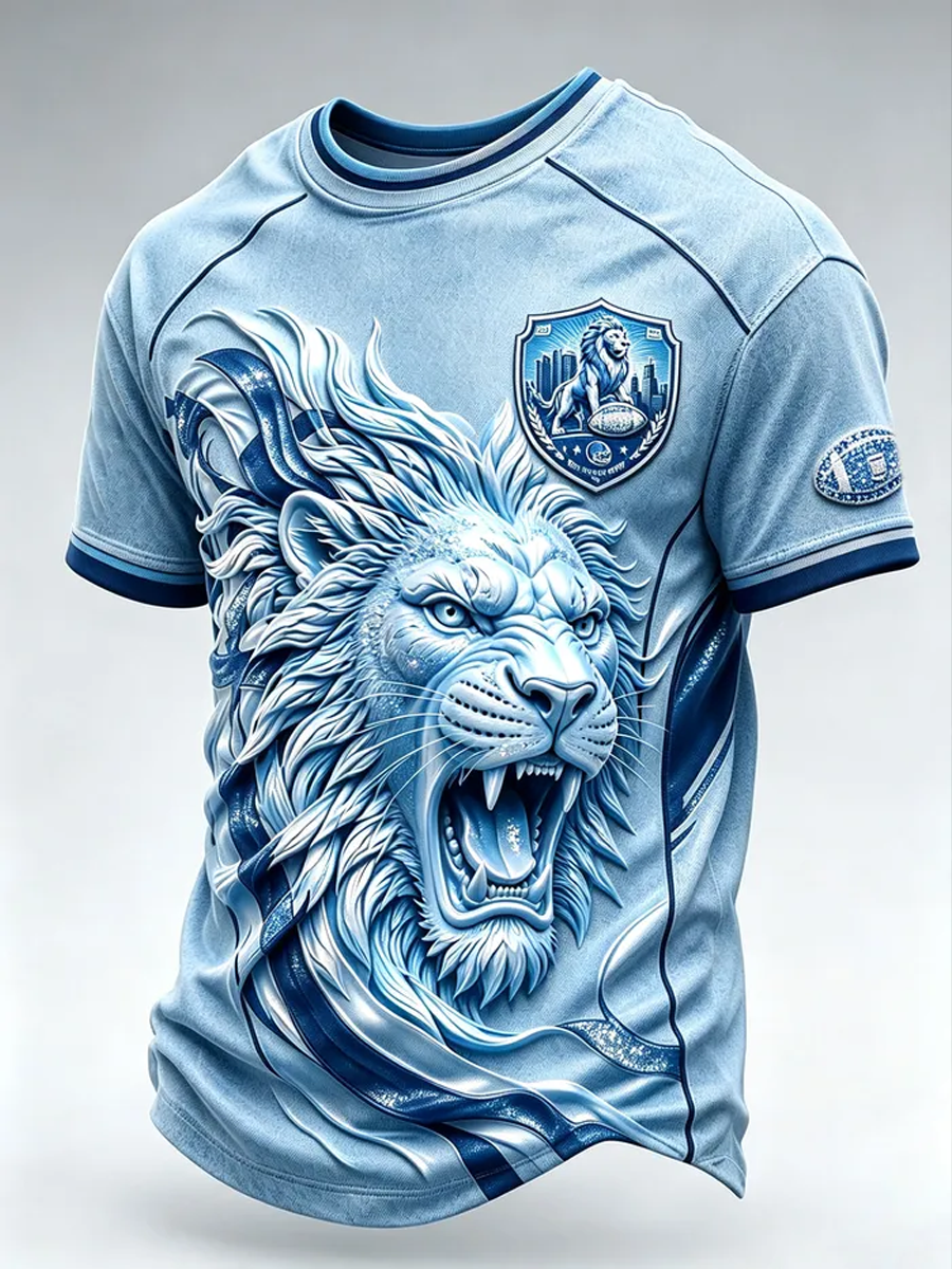 Men'S Football Fan Printed T-Shirt