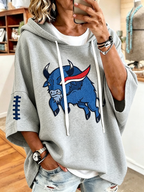 Women'S Go for it! Sports Loose Hoodie