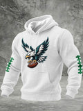 Men'S Football Printed Casual Hoodie