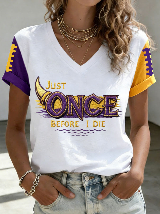 Women'S Football Print Short-Sleeve T-Shirt