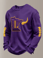 Men'S Football Printed Waffle T-Shirt