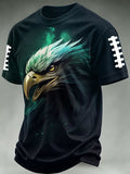 Men'S Football Print Waffle T-Shirt