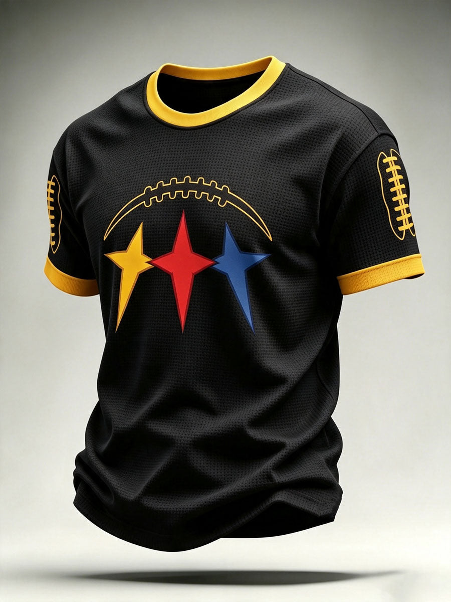 Men'S Football Fan Waffle T-Shirt