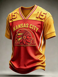 Men'S Football Fan Printed T-Shirt