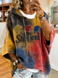 Women's Football Print Hoodie