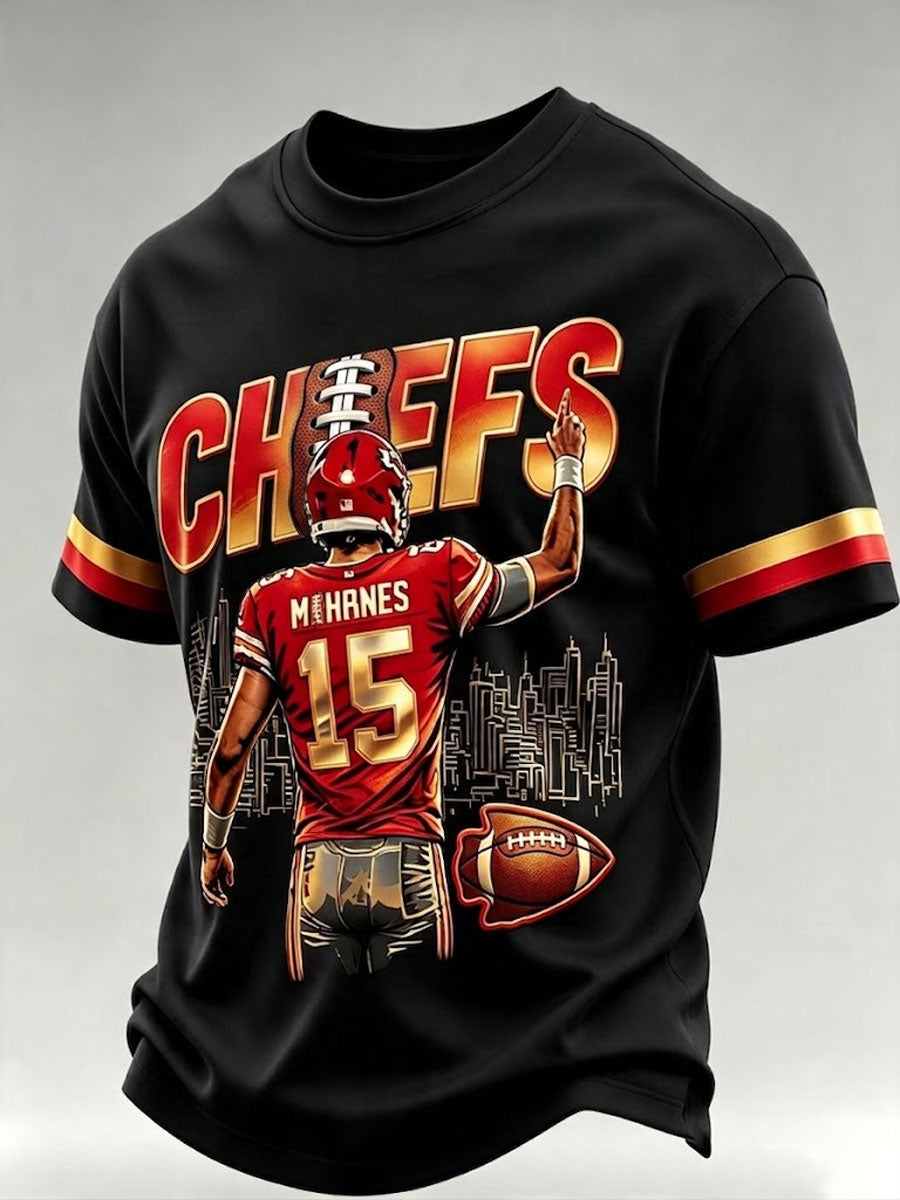 Men'S Football Fan Casual T-Shirt